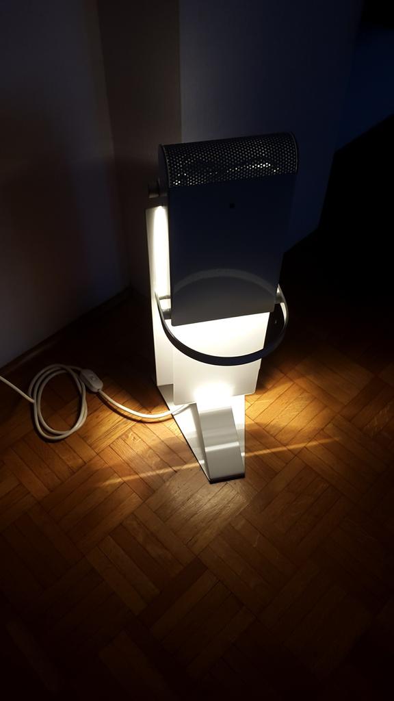 lampada design modernariato bianca