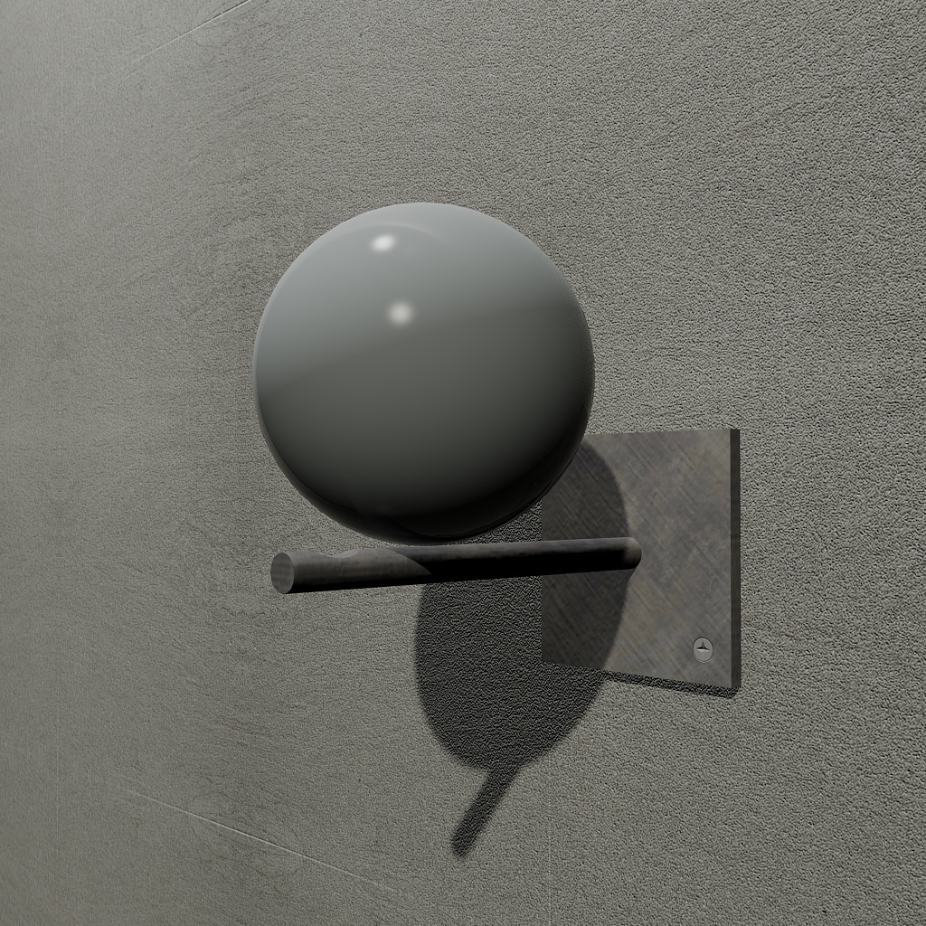 Grey, coat hanger equilibrium design Luca Perlini grey lacquered