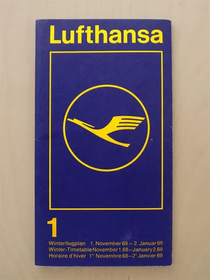 Otl Aicher's corporate identity for Lufthansa