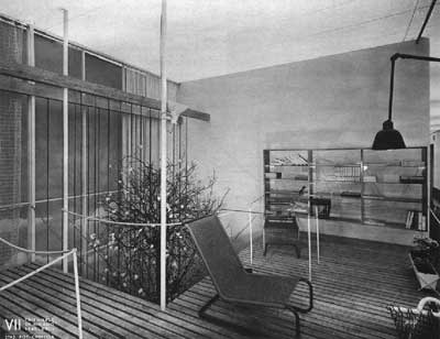 Living room for a villa by Franco Albini at the Triennale