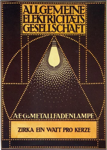 Poster by Peter Behrens for AEG