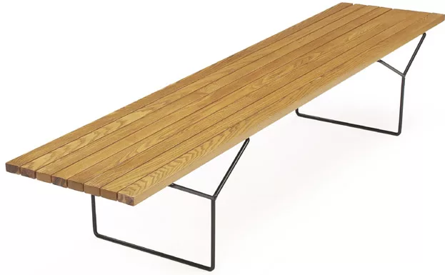 Slat Bench by Harry Bertoia