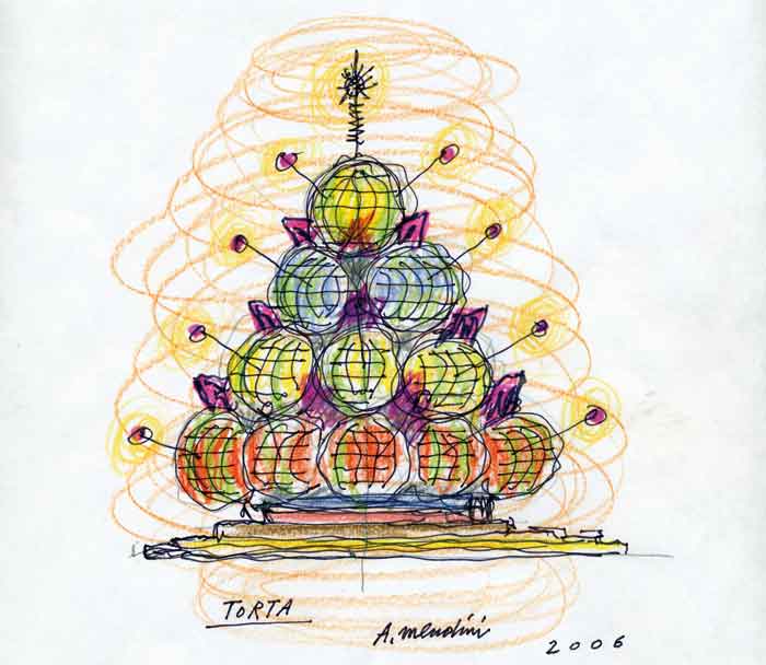 Drawing by Alessandro Mendini