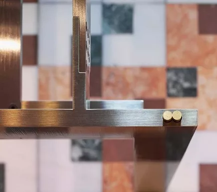 Detail of the Doge table by Carlo Scarpa