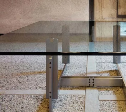 Detail of the Florian table by Carlo Scarpa